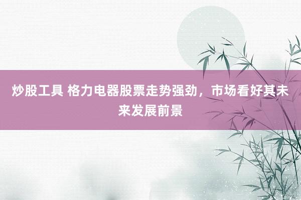 炒股工具 格力电器股票走势强劲，市场看好其未来发展前景