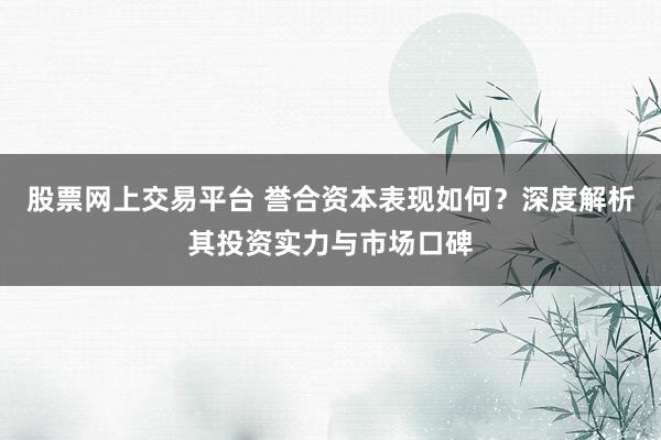 股票网上交易平台 誉合资本表现如何？深度解析其投资实力与市场口碑