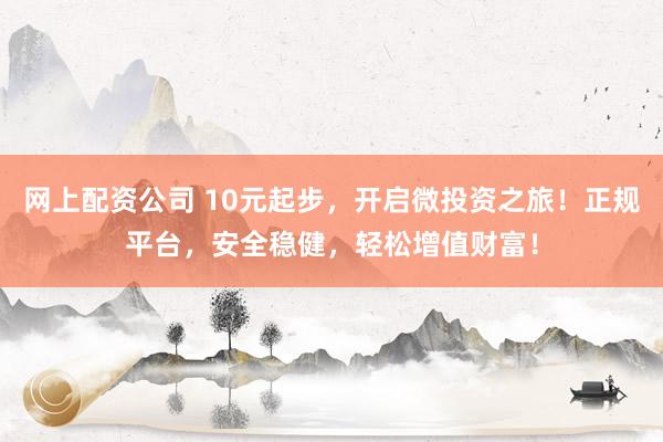 网上配资公司 10元起步，开启微投资之旅！正规平台，安全稳健，轻松增值财富！