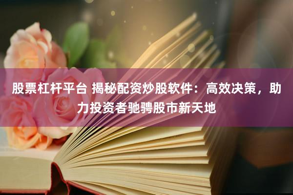 股票杠杆平台 揭秘配资炒股软件：高效决策，助力投资者驰骋股市新天地