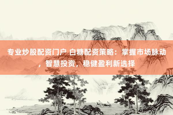 专业炒股配资门户 白糖配资策略：掌握市场脉动，智慧投资，稳健盈利新选择